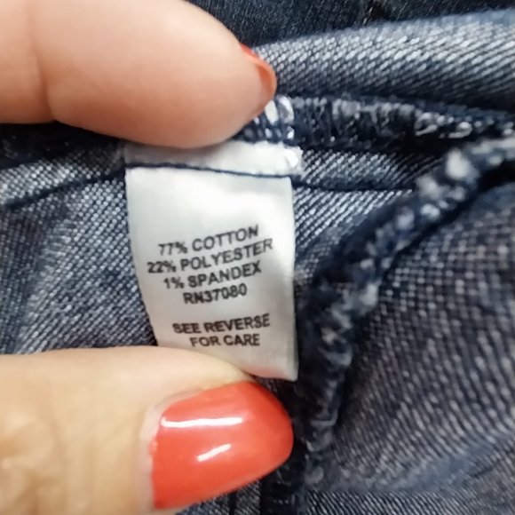 2769 Size M Cato Upcycled Jean Jacket, Tunic - Picture 5 of 7